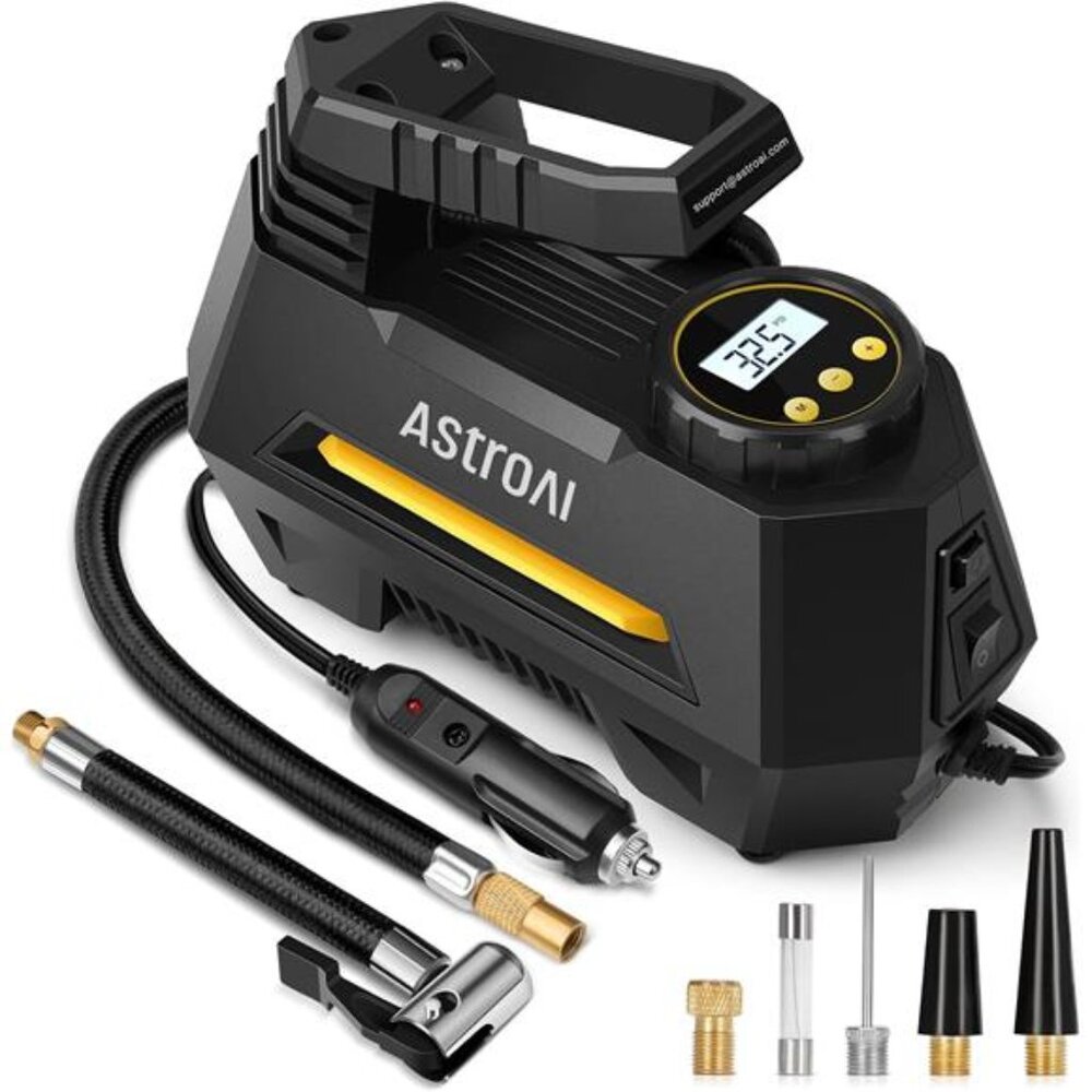 Tire Inflator Portable Air Compressor Air Pump for Car Tires Digital Gauge